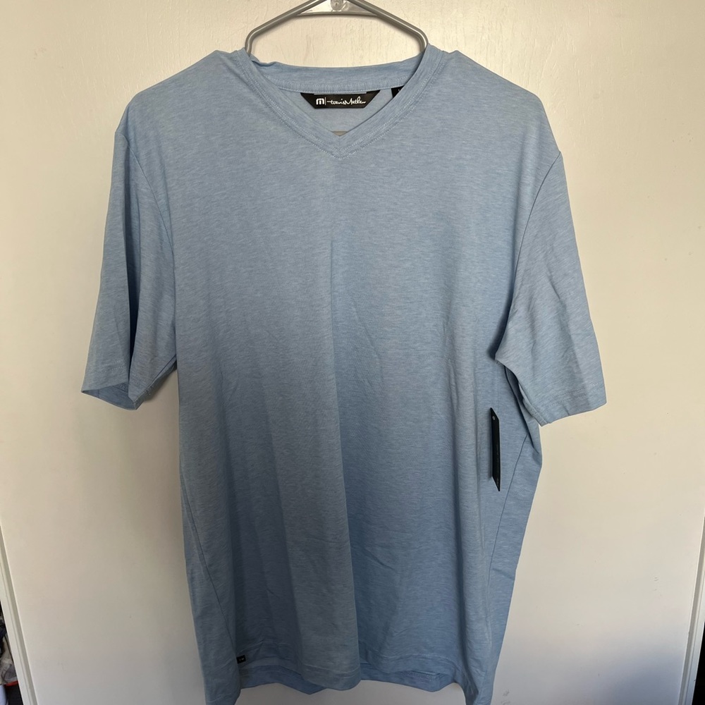 Travis Matthew Brand New baby blue t shirt